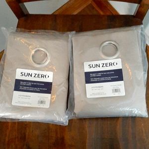 NWT Sun Zero room darkening curtains